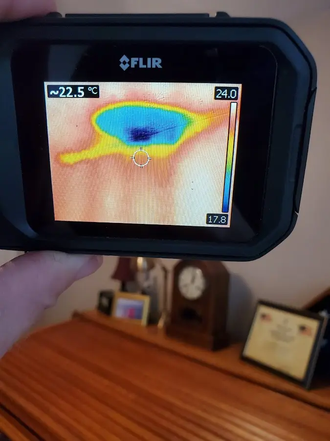 Thermal imaging inspection for water damage in Morgantown
